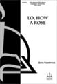 Lo How a Rose SSA choral sheet music cover